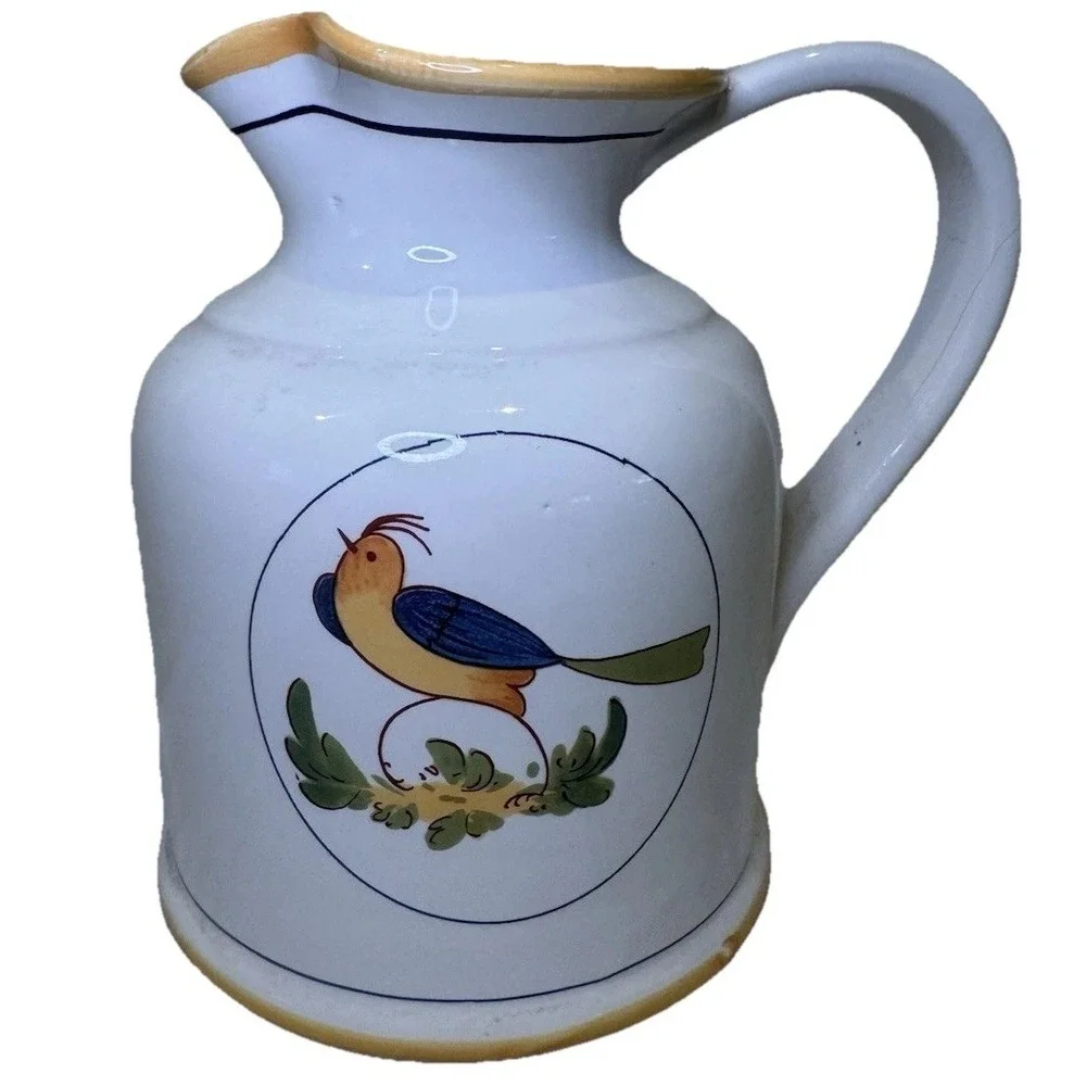 Vtg Rosenthal Netter Yellow Trim 6.5